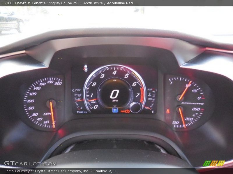 Arctic White / Adrenaline Red 2015 Chevrolet Corvette Stingray Coupe Z51