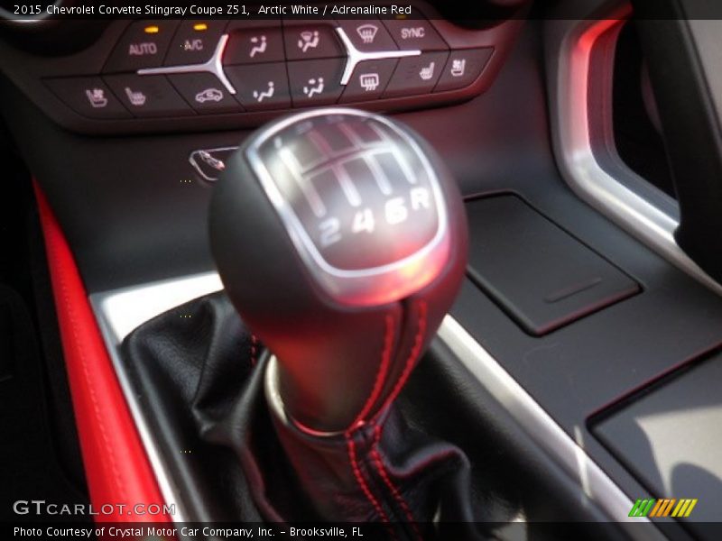 Arctic White / Adrenaline Red 2015 Chevrolet Corvette Stingray Coupe Z51
