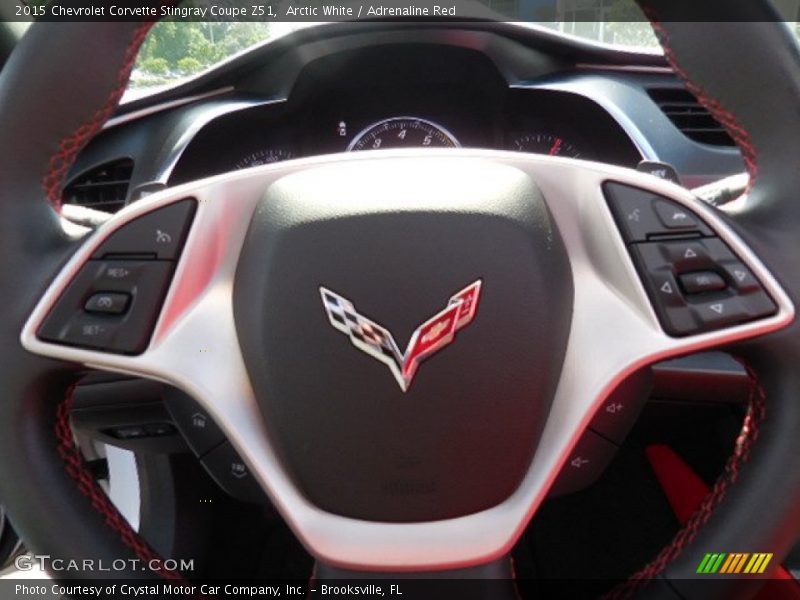 Arctic White / Adrenaline Red 2015 Chevrolet Corvette Stingray Coupe Z51