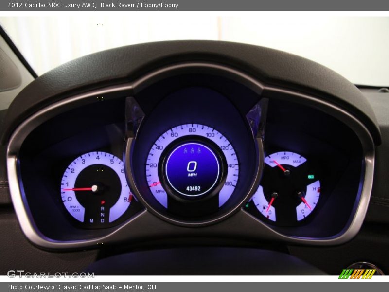 Black Raven / Ebony/Ebony 2012 Cadillac SRX Luxury AWD