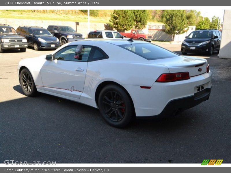 Summit White / Black 2014 Chevrolet Camaro LS Coupe