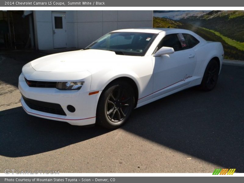 Summit White / Black 2014 Chevrolet Camaro LS Coupe