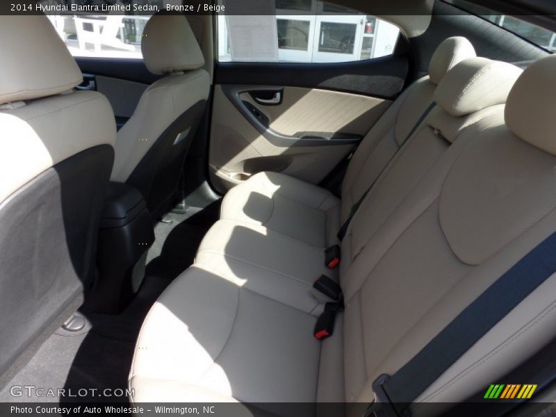 Bronze / Beige 2014 Hyundai Elantra Limited Sedan