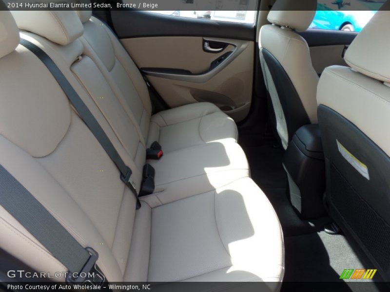 Bronze / Beige 2014 Hyundai Elantra Limited Sedan