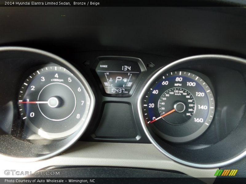 Bronze / Beige 2014 Hyundai Elantra Limited Sedan