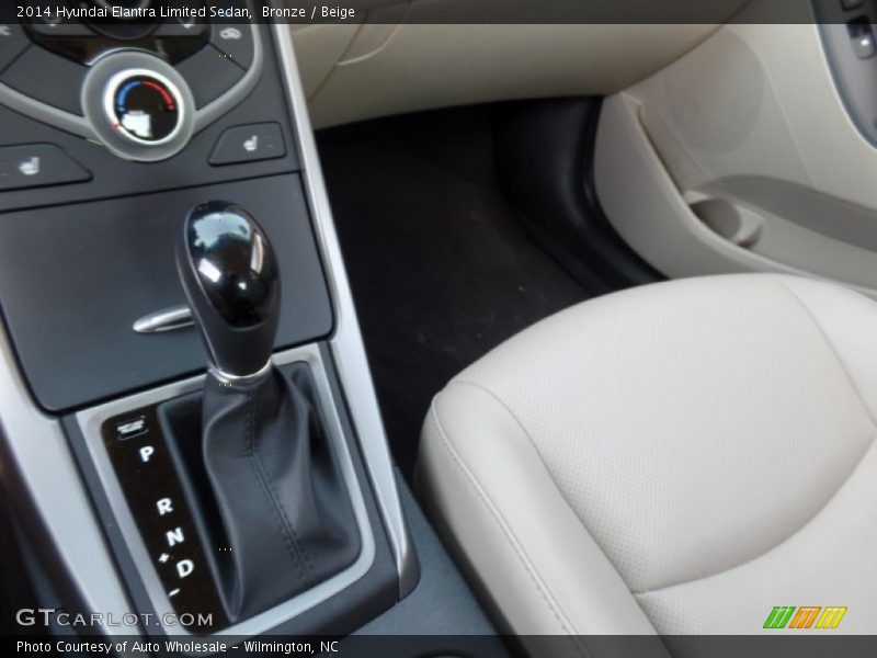 Bronze / Beige 2014 Hyundai Elantra Limited Sedan