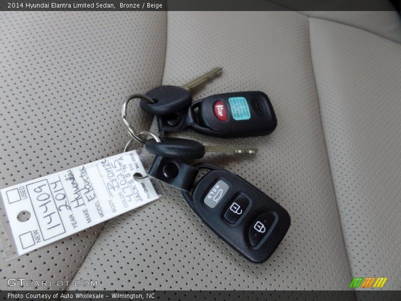 Bronze / Beige 2014 Hyundai Elantra Limited Sedan