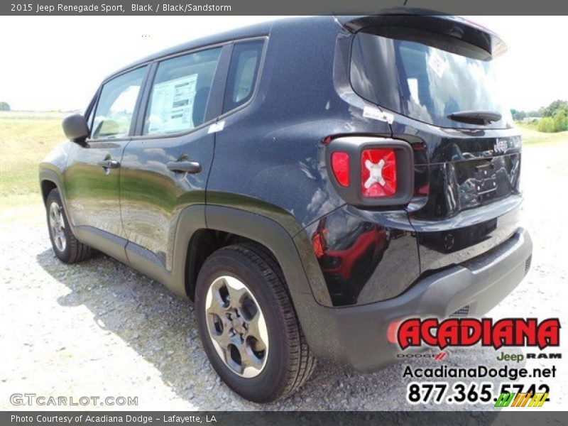Black / Black/Sandstorm 2015 Jeep Renegade Sport