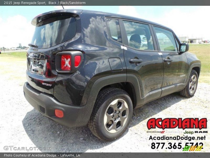Black / Black/Sandstorm 2015 Jeep Renegade Sport