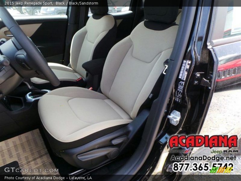 Black / Black/Sandstorm 2015 Jeep Renegade Sport