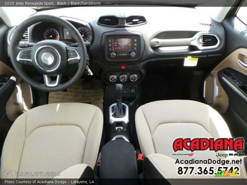 Black / Black/Sandstorm 2015 Jeep Renegade Sport