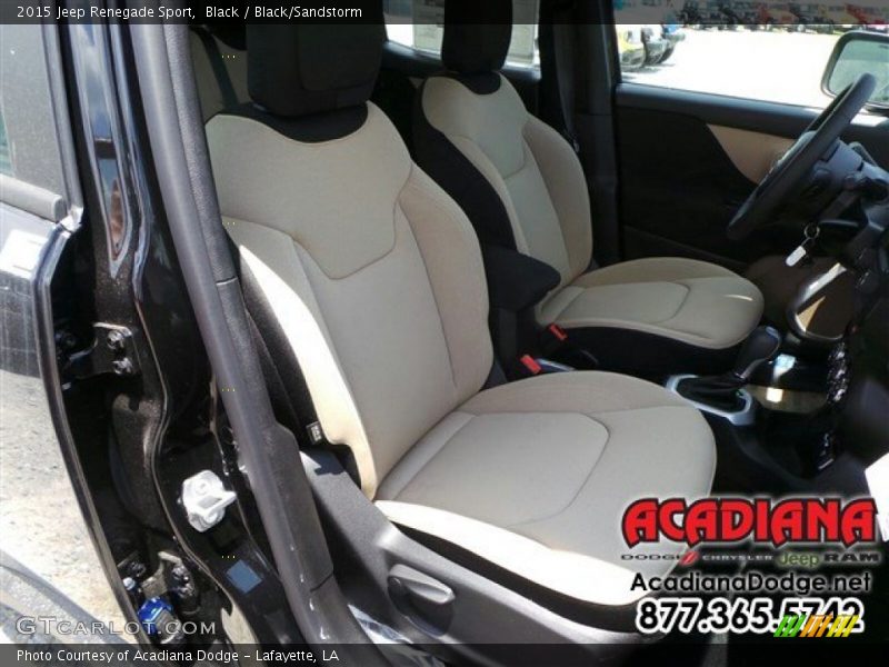 Black / Black/Sandstorm 2015 Jeep Renegade Sport