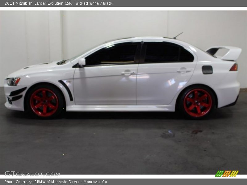Wicked White / Black 2011 Mitsubishi Lancer Evolution GSR