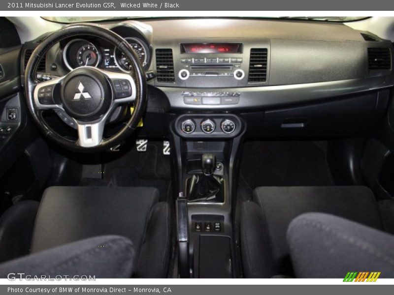 Wicked White / Black 2011 Mitsubishi Lancer Evolution GSR