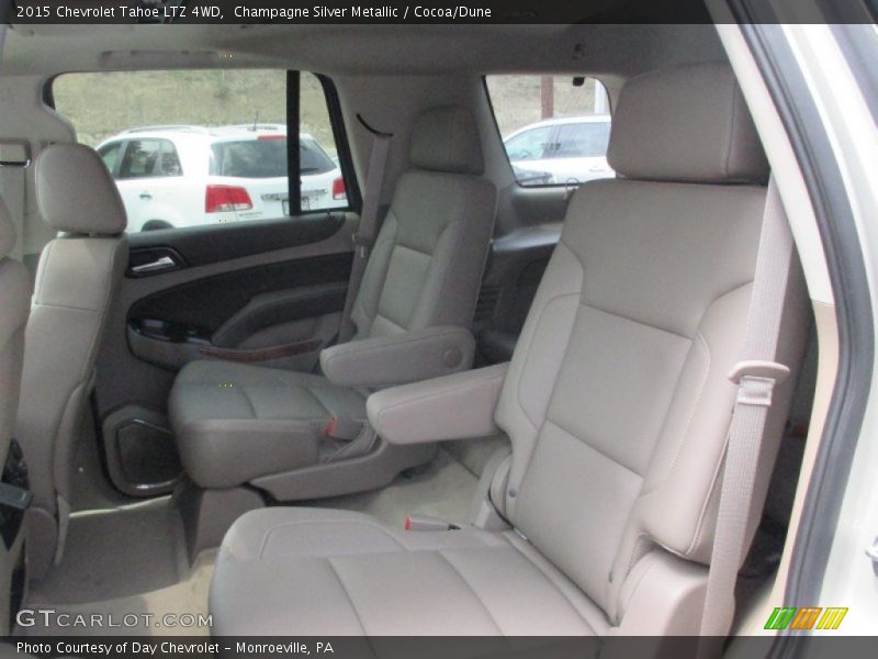 Champagne Silver Metallic / Cocoa/Dune 2015 Chevrolet Tahoe LTZ 4WD