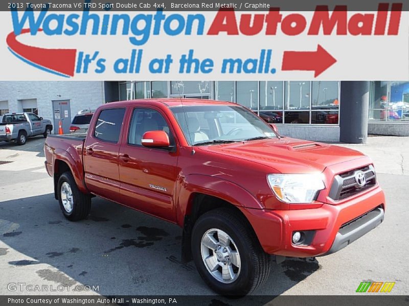 Barcelona Red Metallic / Graphite 2013 Toyota Tacoma V6 TRD Sport Double Cab 4x4