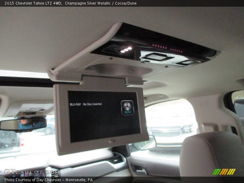 Champagne Silver Metallic / Cocoa/Dune 2015 Chevrolet Tahoe LTZ 4WD