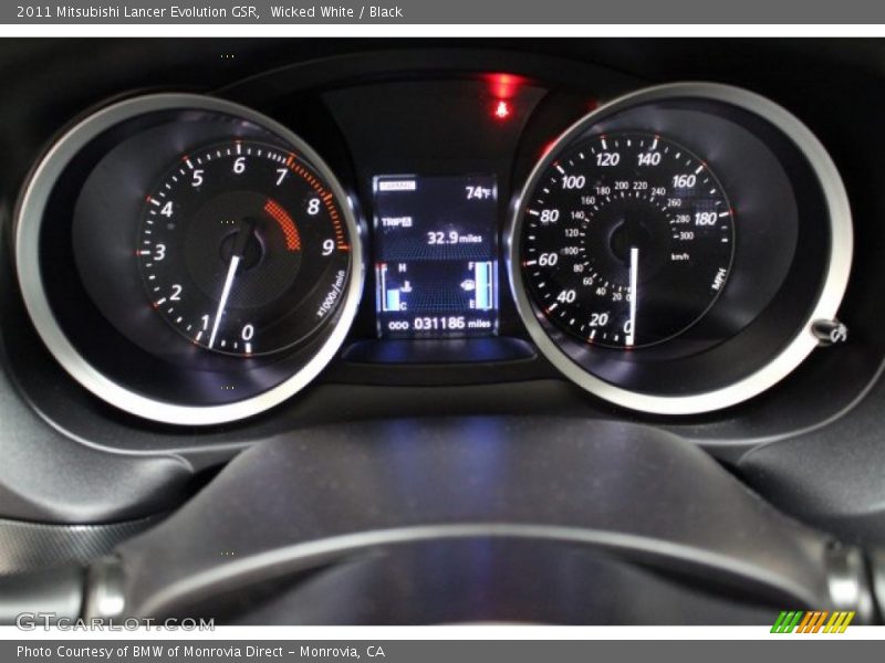 Wicked White / Black 2011 Mitsubishi Lancer Evolution GSR