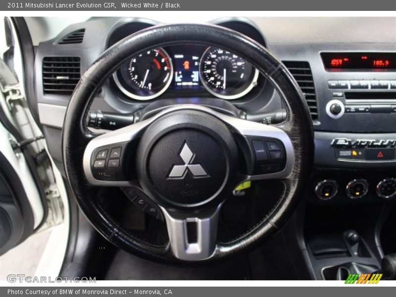 Wicked White / Black 2011 Mitsubishi Lancer Evolution GSR