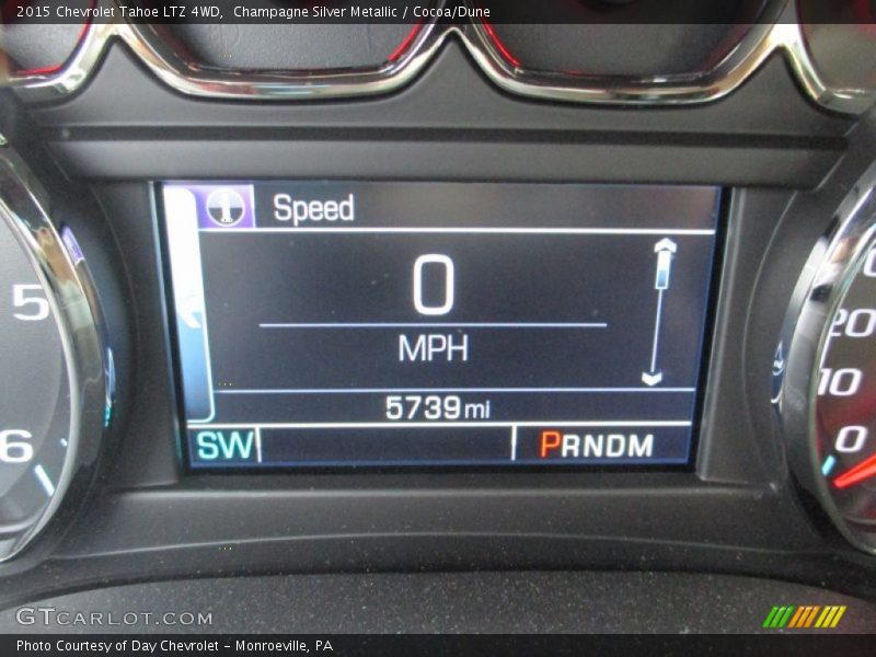 Champagne Silver Metallic / Cocoa/Dune 2015 Chevrolet Tahoe LTZ 4WD