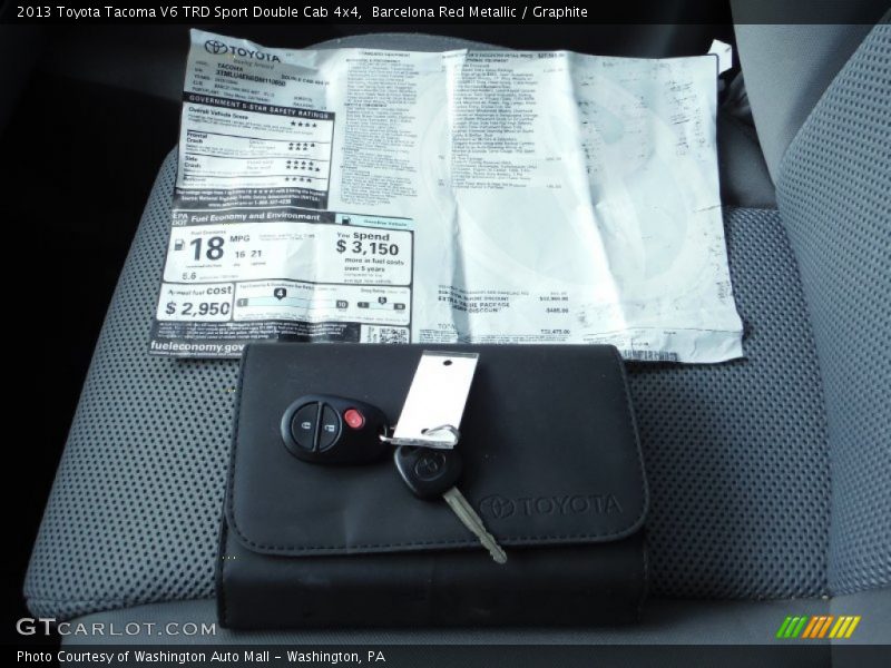 Barcelona Red Metallic / Graphite 2013 Toyota Tacoma V6 TRD Sport Double Cab 4x4