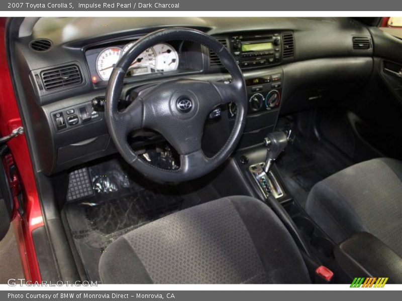 Impulse Red Pearl / Dark Charcoal 2007 Toyota Corolla S