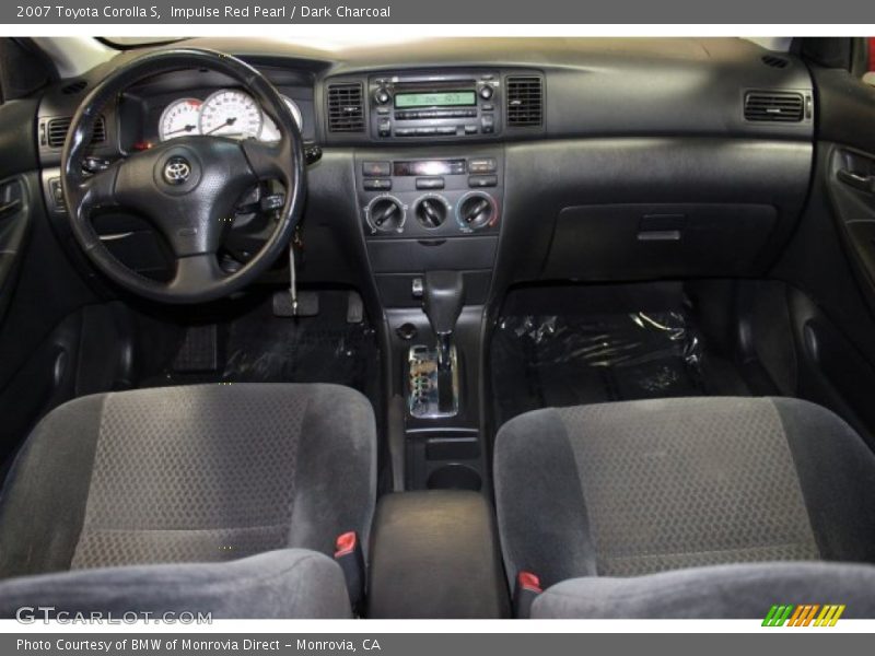 Impulse Red Pearl / Dark Charcoal 2007 Toyota Corolla S