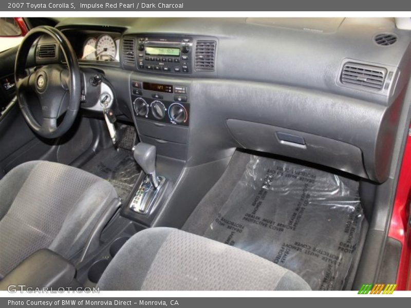 Impulse Red Pearl / Dark Charcoal 2007 Toyota Corolla S