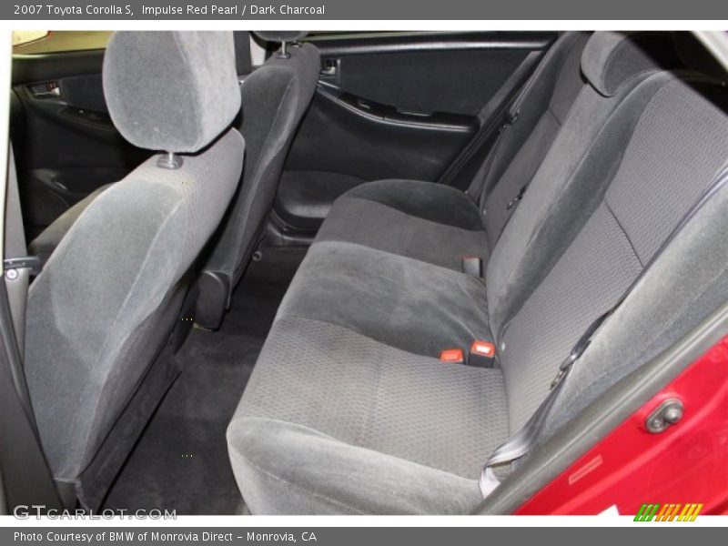 Impulse Red Pearl / Dark Charcoal 2007 Toyota Corolla S