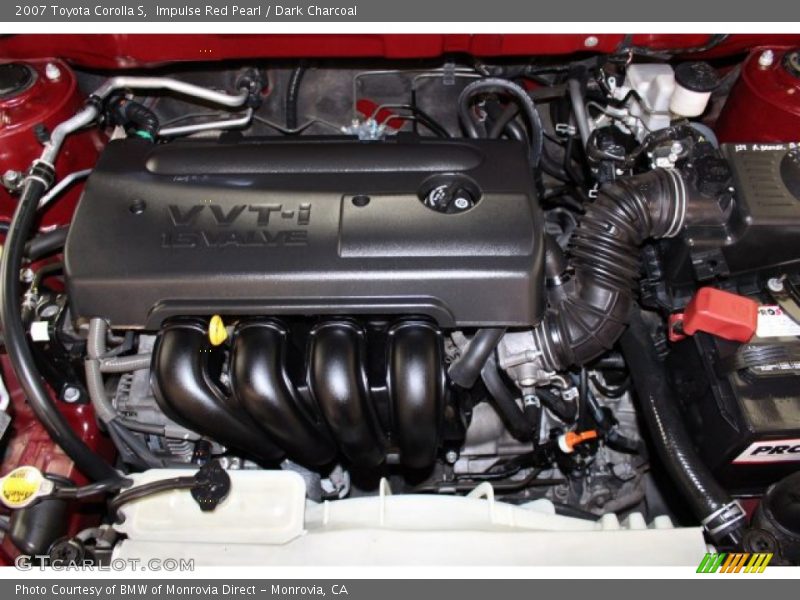 Impulse Red Pearl / Dark Charcoal 2007 Toyota Corolla S