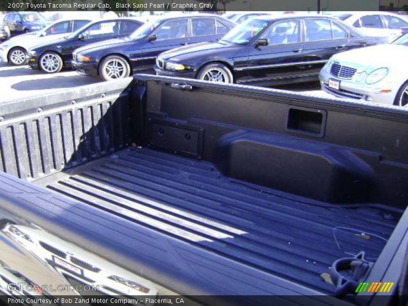 Black Sand Pearl / Graphite Gray 2007 Toyota Tacoma Regular Cab