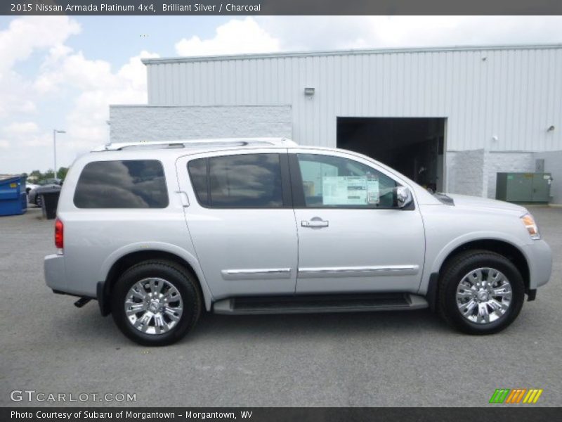 Brilliant Silver / Charcoal 2015 Nissan Armada Platinum 4x4