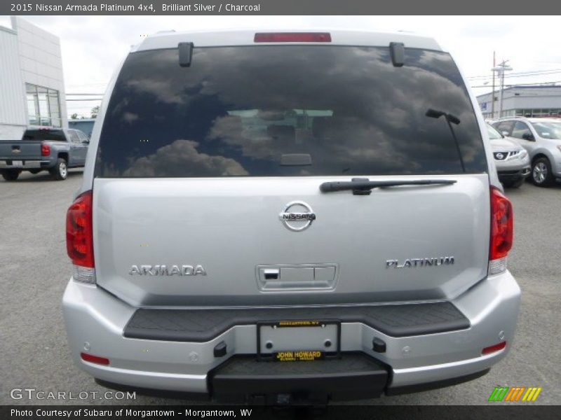 Brilliant Silver / Charcoal 2015 Nissan Armada Platinum 4x4