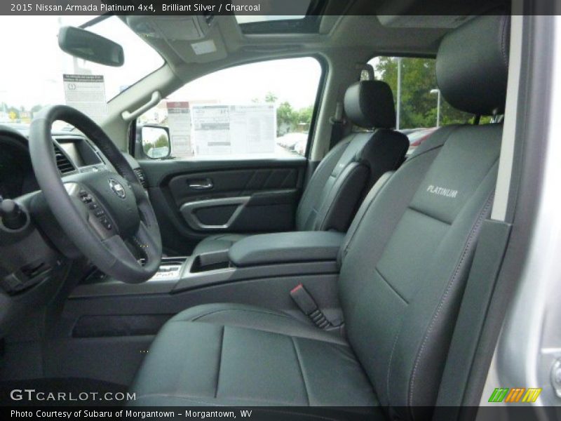 Front Seat of 2015 Armada Platinum 4x4