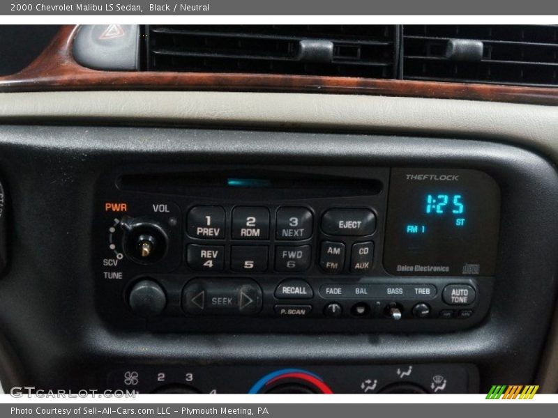 Black / Neutral 2000 Chevrolet Malibu LS Sedan