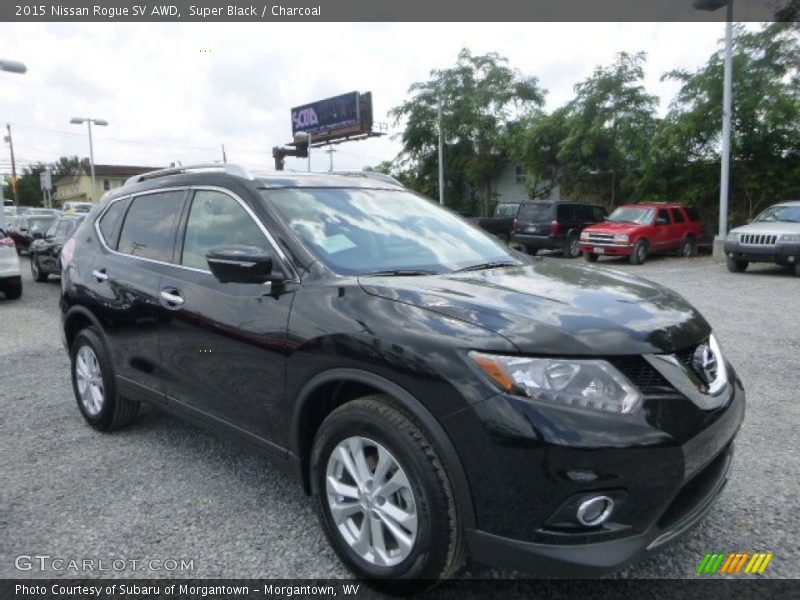 Super Black / Charcoal 2015 Nissan Rogue SV AWD