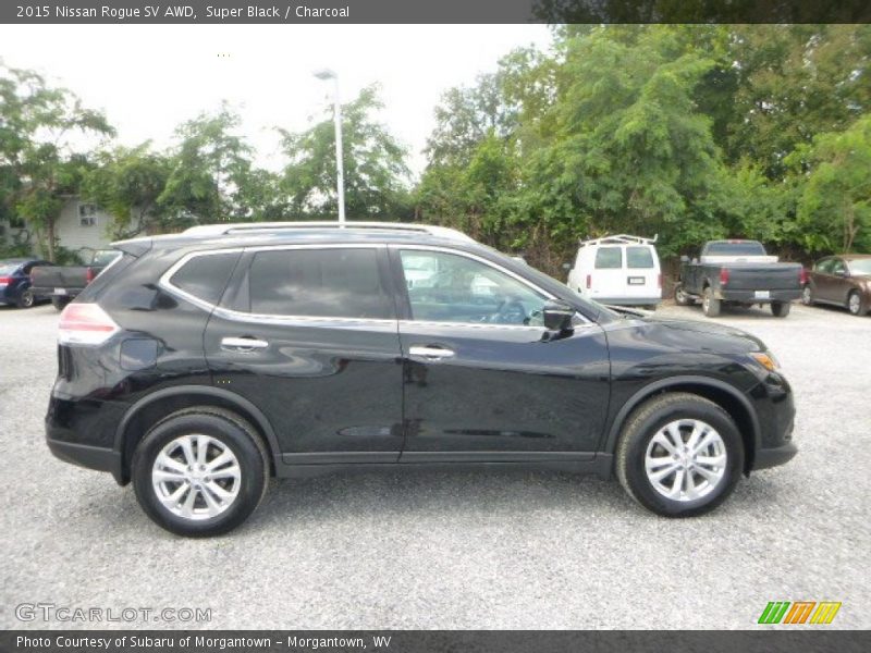 Super Black / Charcoal 2015 Nissan Rogue SV AWD