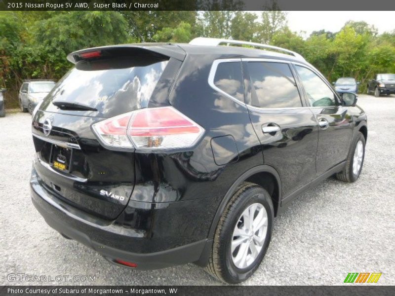 Super Black / Charcoal 2015 Nissan Rogue SV AWD