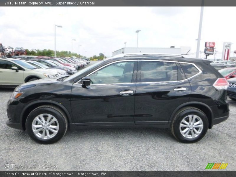 Super Black / Charcoal 2015 Nissan Rogue SV AWD