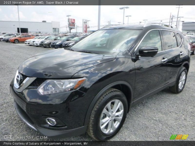 Super Black / Charcoal 2015 Nissan Rogue SV AWD