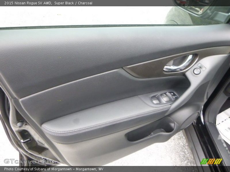 Super Black / Charcoal 2015 Nissan Rogue SV AWD