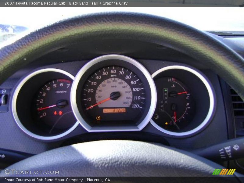 Black Sand Pearl / Graphite Gray 2007 Toyota Tacoma Regular Cab