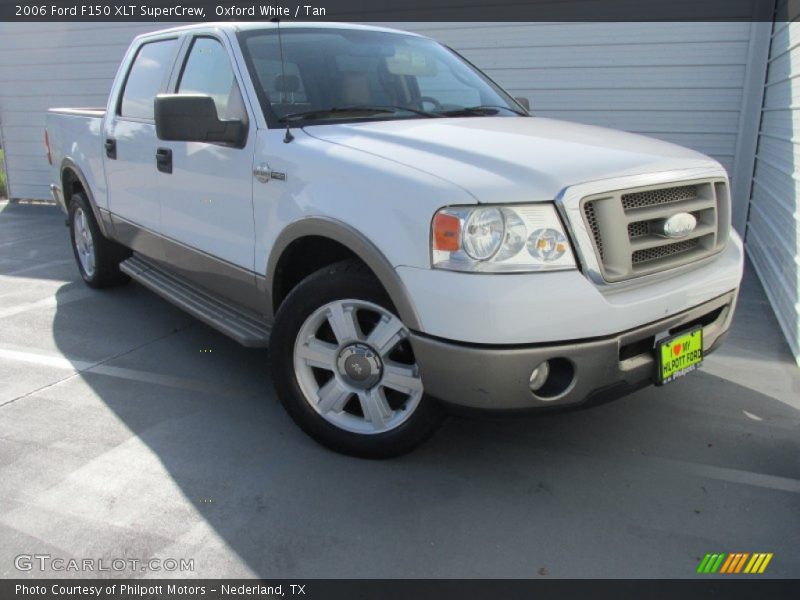 Oxford White / Tan 2006 Ford F150 XLT SuperCrew