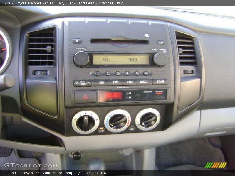 Black Sand Pearl / Graphite Gray 2007 Toyota Tacoma Regular Cab