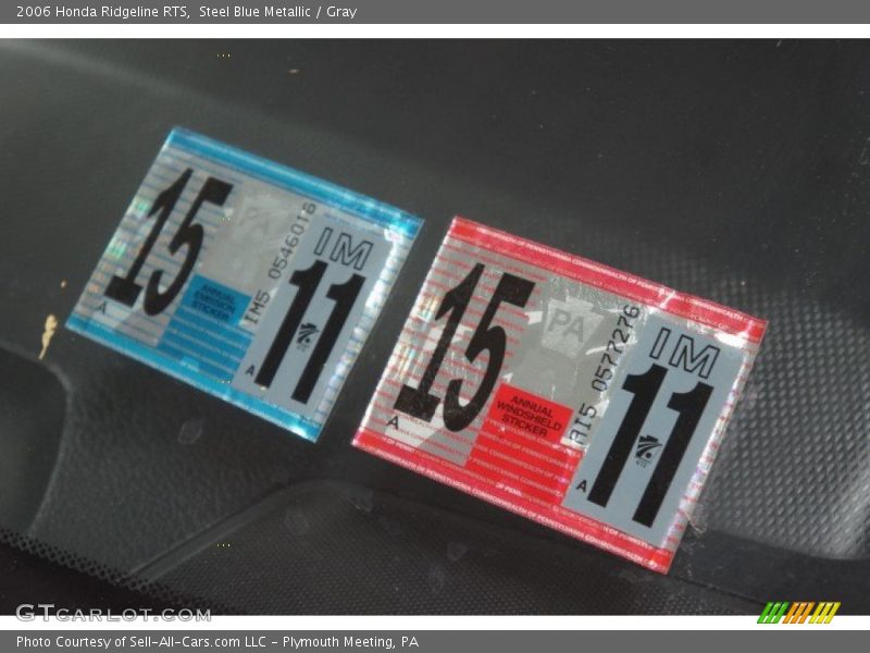 Steel Blue Metallic / Gray 2006 Honda Ridgeline RTS