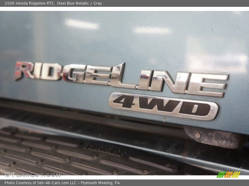 Steel Blue Metallic / Gray 2006 Honda Ridgeline RTS
