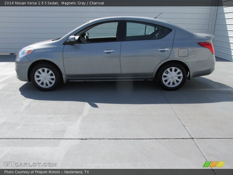 Magnetic Gray / Charcoal 2014 Nissan Versa 1.6 S Sedan