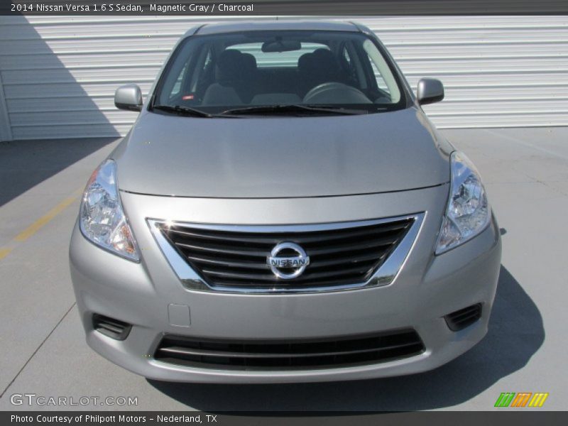 Magnetic Gray / Charcoal 2014 Nissan Versa 1.6 S Sedan