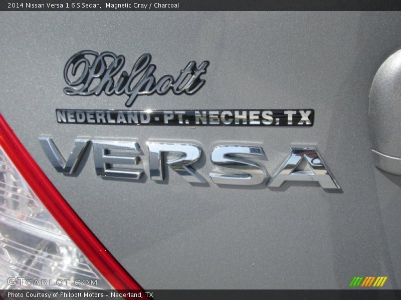 Magnetic Gray / Charcoal 2014 Nissan Versa 1.6 S Sedan