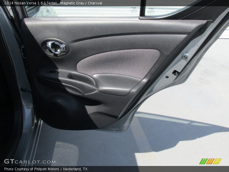 Magnetic Gray / Charcoal 2014 Nissan Versa 1.6 S Sedan